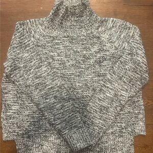 Madewell Navy and White Knit Sweater